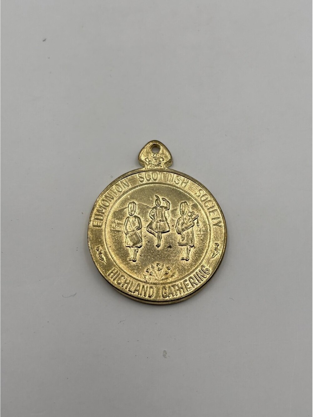 Edmonton Scottish Society Highland Gathering Tone Medal Medallion 4.8 cm